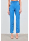 Zincir Aksesuarlı Pantolon - Mavi