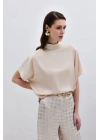 Yarasa Kol Salaş Bluz - Bej