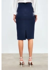 Düz Kalem Etek -lacivert
