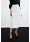 Midi Boy Saten Etek  EKRU
