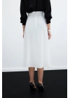 Midi Boy Saten Etek  EKRU