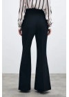 İspanyol Paça Pantolon - Siyah