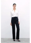 Klasik Düz Pantolon - Siyah