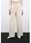 Bel Detaylı Pantolon - Bej