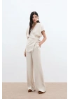 Cepli Bol Pantolon - Bej