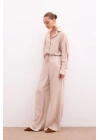 Bel Lastikli Pantolon - Bej