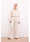 Bel Lastikli Pantolon - Taş
