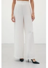 Salaş Keten Pantolon - Ekru