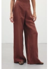 Salaş Keten Pantolon - Kahve
