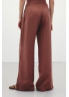 Salaş Keten Pantolon - Kahve