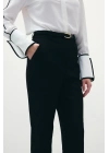 Kemerli Pantolon - Siyah