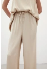 Bağcıklı Salaş Pantolon - Bej