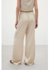 Bağcıklı Salaş Pantolon - Bej