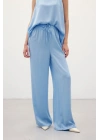 Bağcıklı Salaş Pantolon - Mavi