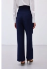 Kemerli Salaş Pantolon - Lacivert