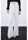 Aksesuarlı Pantolon - Ekru