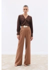 Aksesuarlı Pantolon - Camel