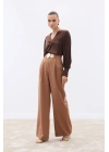 Aksesuarlı Pantolon - Camel