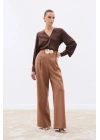 Aksesuarlı Pantolon - Camel