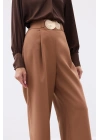 Aksesuarlı Pantolon - Camel