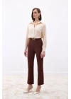 Aksesuar Detaylı Pantolon - Kahve