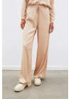 Bel Lastikli Desenli Pantolon - Camel