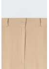 Beli Lastikli Klasik Pantolon - Bej