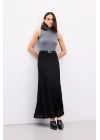 Dantelli Uzun Etek - Siyah