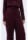 Jakarlı Pantolon - Bordo