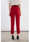 Kemerli Pantolon - Kırmızı