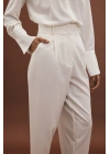 Lena Havuç Pantolon - Ekru