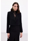 Luna Kısa Ceket - Siyah