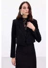 Luna Kısa Ceket - Siyah