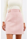 Mini Boy Tüvit Etek - Pembe