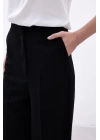 Palazzo Krep Pantolon - Siyah