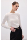 Sakallı Kol Triko - Ekru