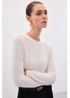 Sakallı Kol Triko - Ekru