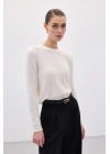 Sakallı Kol Triko - Ekru