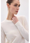 Sakallı Kol Triko - Ekru
