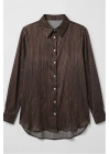 Salaş Gömlek - Koyu Kahve