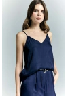 Tosca Askılı Bluz - Lacivert