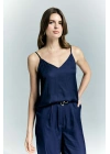 Tosca Askılı Bluz - Lacivert
