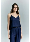 Tosca Askılı Bluz - Lacivert