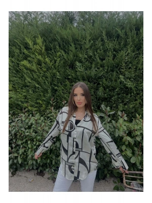 CİZGİLİ SATEN GÖMLEK