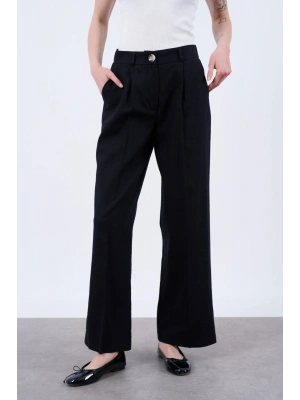 PREMİUM KETEN SİYAH PANTOLON