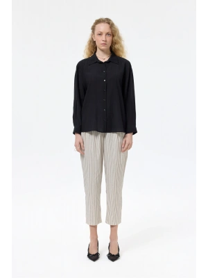 Sırtı Bağlamalı Dekolteli Gömlek Siyah