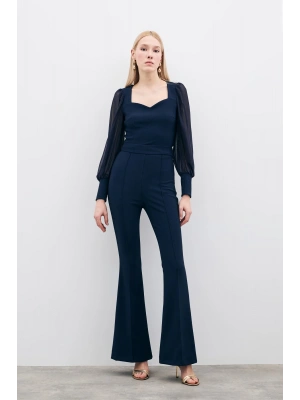 İspanyol Paça Pantolon - Lacivert