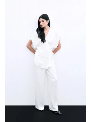 Cepli Bol Pantolon - Ekru