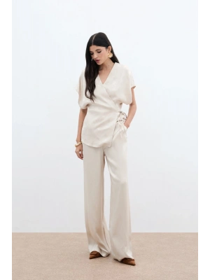 Cepli Bol Pantolon - Bej