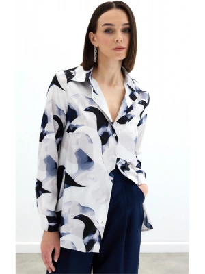 Desenli Gömlek - Lacivert